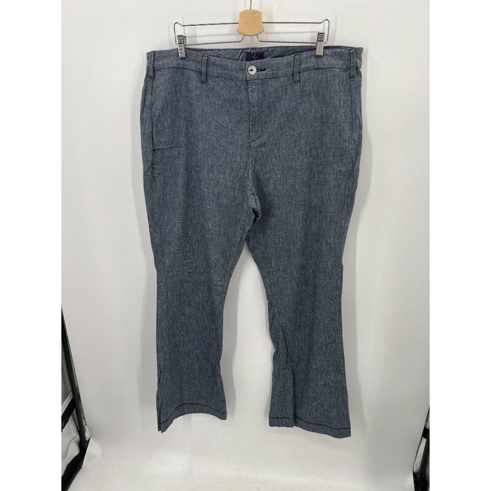 NYDJ Women Plus Size 18W Lift Tuck Technology Blue Gray Clarissa Trouser